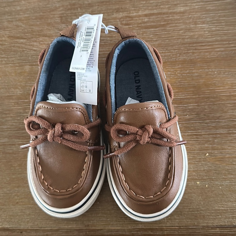 Cognac Old Navy Size 5 Toddler Boat Shoes